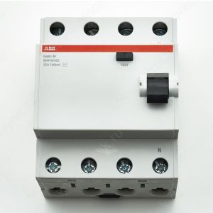 ABB 2CSF604042R2250 Выкл.диф.тока (УЗО) 4P, 25A, 100мA, AC, BMF424