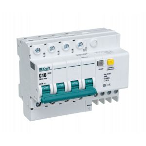 Автомат АВДТ 4P ДИФ-101 C16/30мА 4,5кА DEKraft 15020DEK