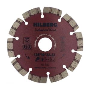 Диск алмазный по бетону Hilberg Industrial Hard 125*22,23 HI802