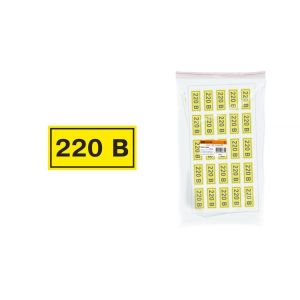 Наклейка «220В» 20*40мм SQ0817-0009
