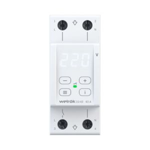 Реле напряжения Welrok D2-63 63А 120-280В цифровое табло