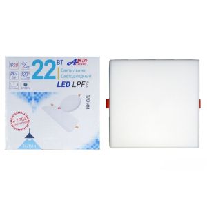 Светильник светодиодный LPFS 22Вт 85-265Вт 4000К Квадрат Aktiv Electro