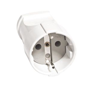 Штепсельное гнездо (розетка) б/з белый Universal A102