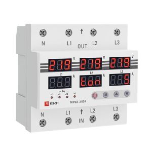 Реле напряжения и тока MRVA-3-63A 3ф EKF PROxima
