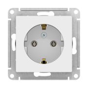 ATLAS БЕЛЫЙ РОЗЕТКА с заземлением, 16А, Schneider Electric ATN000143