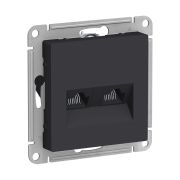 ATLAS КАРБОН РОЗЕТКА двойная компьютерная RJ45+RJ45, кат.5E, механизм ATN001085