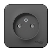 BLANCA АНТРАЦИТ Розетка 1-ая без з/к, со шторк., изол.пл., 16А, о/у, Schneider Electric BLNRA001116