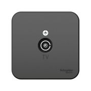 BLANCA АНТРАЦИТ Розетка TV-коннектор изол.пл., о/у Schneider Electric BLNTA000016