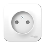 BLANCA Белый Розетка 1-ая без з/к, со шторками, изол.пл., 16А, о/у, Schneider Electric BLNRA001111