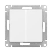 ATLAS БЕЛЫЙ 2-клавишный ПЕРЕКЛЮЧАТЕЛЬ, сх.6, 10А, Schneider Electric ATN000165