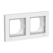 ATLAS БЕЛЫЙ РАМКА 2-постовая IP44, ATLAS Aqua, Schneider Electric ATN440102