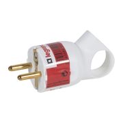 Вилка 2К+З 16А БЕЛАЯ с кольцом Legrand 50190