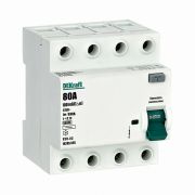 Выключатель диффиренциальный УЗО 4P 80А 100мА AC УЗО-03 6кА DEKraft 14245DEK