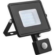 Прожектор светодиодный LL906 20Вт с датчиком движения 230В 6400К черный IP44 Feron 29556