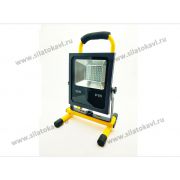Прожектор светодиодный LL913 30Вт SMD 6400К Черно-желтый переносной с зарядным устр IP65 Feron 32089