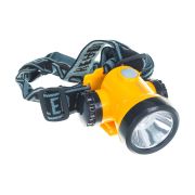 Фонарь налобный аккумуляторный H3WCOB LED 1*3W LI-ION mUSB (Желтый, круглый) 29332 КОСМОС