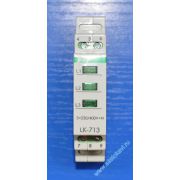 Указатель напряжения LK-713, (сигнализация наличия трех фаз, монтаж на DIN-рейке 35 мм) F&F