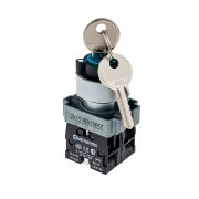 MEYERTEC Переключатель с ключом 3 положения 2NO, 1 выемка, с фиксацией MTB2-BGZ133
