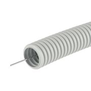 Труба гофрированная DKC ПВХ с зондом D40мм Серая (20м) 91940DKC