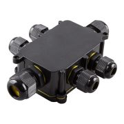 LD526 Водонепроницаемая соед. коробка с клемм. 6 вых. 450V 140х78х36 Feron 32249