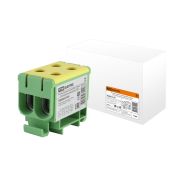 Клемма вводная силовая КВС 4 ввода 6-50 кв.мм. ЖЁЛТОЗЕЛЕНАЯ TDM SQ0833-0103