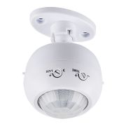 Датчик движения SEN16 белый поворотный 1200W 8м120гр гориз/360гр верт Feron 22074