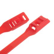 Хомуты нейлоновые разъемные КСГ 8*400 (100шт) КРАСНЫЕ Fortisflex 74247
