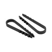 Дюбель хомут нейлон ДХ 19-25 черный (100шт) Fortisflex 59566