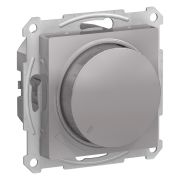 ATLAS АЛЮМИНИЙ СВЕТОРЕГУЛЯТОР (диммер) поворотно-нажимной, 630Вт, мех., Schneider Electric ATN000336