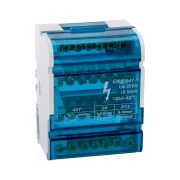 Шина «N» нулевая на DIN-рейку в корпусе L+PEN 4х7групп ИЭК YND10-4-07-100