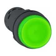 Кнопка 22мм 230В зелёная с подсветкой 1НО IP54, Schneider Electric XB7NW33M1