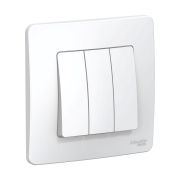 BLANCA ВСТРОЙКА Белый 3-кл. выключатель, 10А, c/у, Schneider Electric BLNVS100501