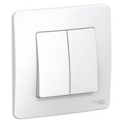 BLANCA ВСТРОЙКА Белый 2-кл. переключатель, 10А, c/у, Schneider Electric BLNVS106601
