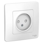 BLANCA ВСТРОЙКА Белый Розетка 1-ая без з/к, со шторками, 16А, с/у, Schneider Electric BLNRS000111