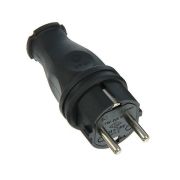 КАУЧУК Вилка переносная 2P+E 16А IP44 (40шт.) TPlast 31.01.301.0300