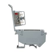 MEYERTEC Клемма с держателем предохранителя, 4 мм², индикация 220В MTU-4F220
