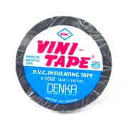 Изолента ПВХ DENKA Vin-Tape 19мм х 10м Чёрная
