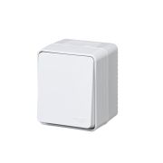 ATLAS PROFI IP54 Выключатель 1-клавишный 10 АХ, БЕЛЫЙ ATN540111
