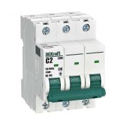 Выключатель автоматический модульный ВА-103 3Р 2А   х-ка С 6 кА DEKraft 12297DEK