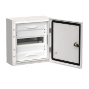 TITAN 5 Корпус металлический ЩРн-12 (1х12) 335х310х140мм IP54 белый (одна дверь) IEK TI5-50-N-012-54