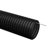 Труба гофрированная ПНД d 32 с зондом (50 м) легкая черная TDM SQ0413-0004