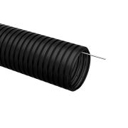 Труба гофрированная ПНД d 50 с зондом (25 м) легкая черная TDM SQ0413-0006