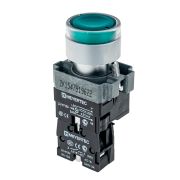 MEYERTEC Кнопка с подсветкой зеленая 220V 1NO MTB2-BW3363