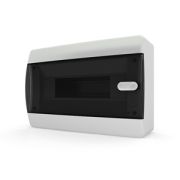 Tekfor Щит навесной CNK 40-12-1 (12 мод. IP40, прозрачная черная дверца) 01-04-005