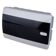 Tekfor Щит встраиваемый CVK 40-12-1 (12 мод. IP41, прозрачная черная дверца) 01-05-005