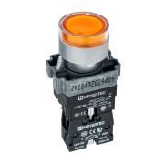MEYERTEC Кнопка с подсветкой желтая 220V 1NO MTB2-BW3563