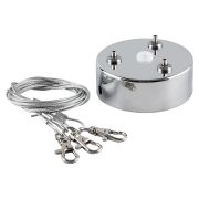 Крепление подвесное LD505 (соед. для круглых светильн.) серии AL699 и AL5000) L100см,серебро 29723