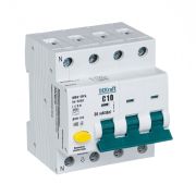 Автомат АВДТ 3P+N ДИФ-103 C10/30мА 6кА DEKraft 16212DEK