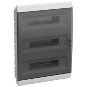 Tekfor Корпус пласт. ЩРВ-П-54 IP41, прозрачная черная дверца TF5-KP12-V-54-41-K01-K03 IEK