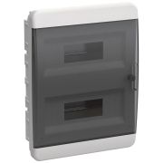 Tekfor Корпус пласт. ЩРВ-П-24 IP41, прозрачная черная дверца TF5-KP12-V-24-41-K01-K03 IEK